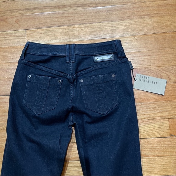 Burberry Brit Ladbroke Womens Straight Jeans Size 26 Tall 37” Dark Indigo NWT - Picture 11 of 15